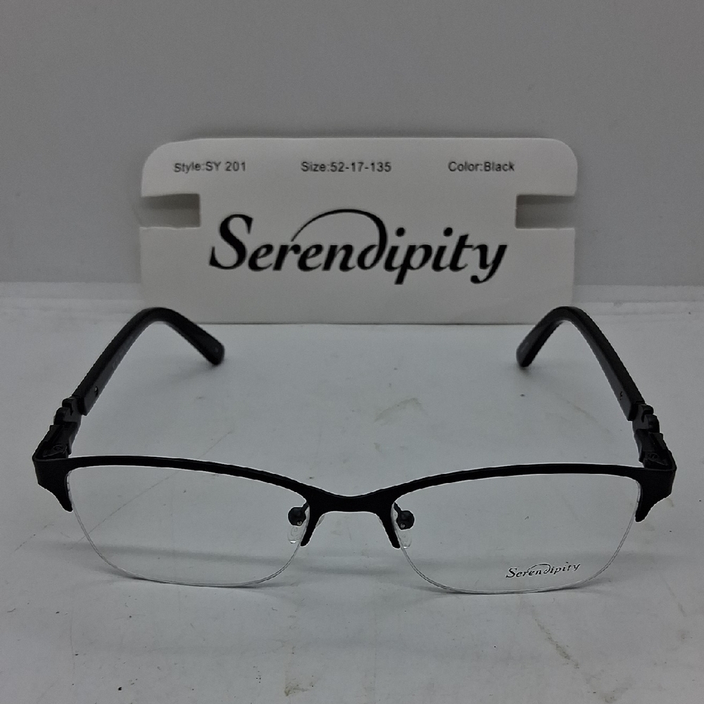 NWT Rxable Serendipity SY201 Black Eyeglass Frames